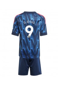 Arsenal Gabriel Jesus #9 Babytruitje Uit tenue Kind 2025-26 Korte Mouw (+ Korte broeken)